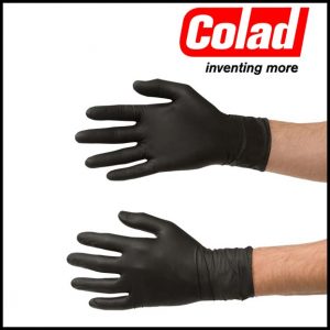 Colad Guanti monouso in Nitrile Nero 60 pezzi