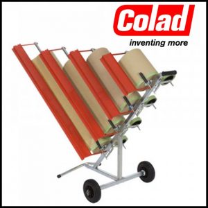 Colad Dispenser per mascherare a 4 rotoli con ruote