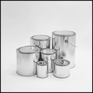 barattoli vuoti per vernice